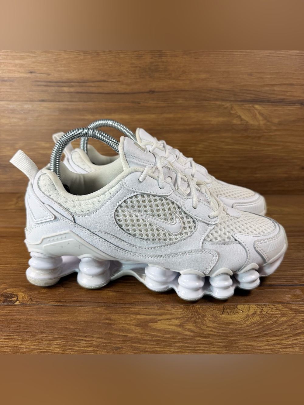 Nike Shox TL Nova White Athletic Sneakers Women’s Size 7 (Hoka Insoles)